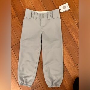 Willit Girls' Softball Baseball Pant Belted Fastpitch Pants with Pockets, size S